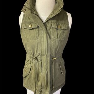 Vanity Olive Green Utility Vest